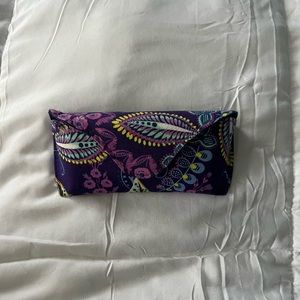 Purple Vera Bradley glasses case